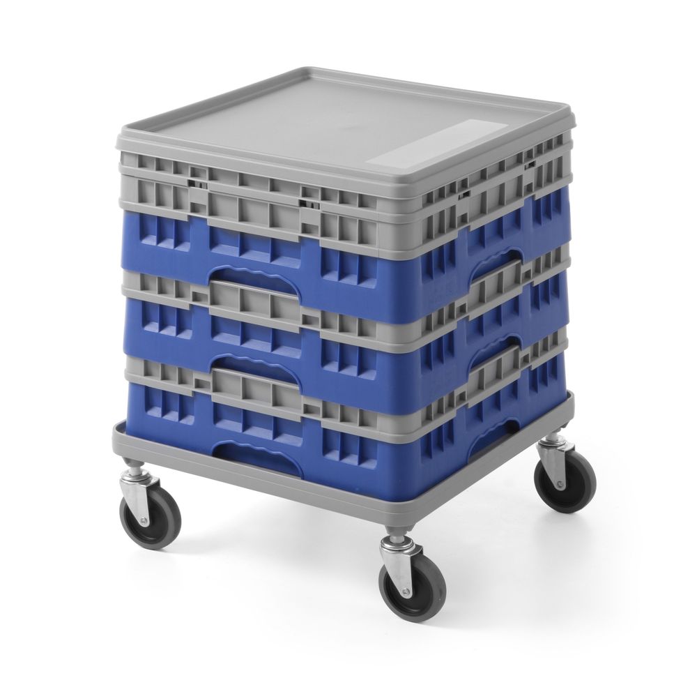AmerBox Fahrgestell für Universal-Regale 500 × 500 mm – Hellgrau