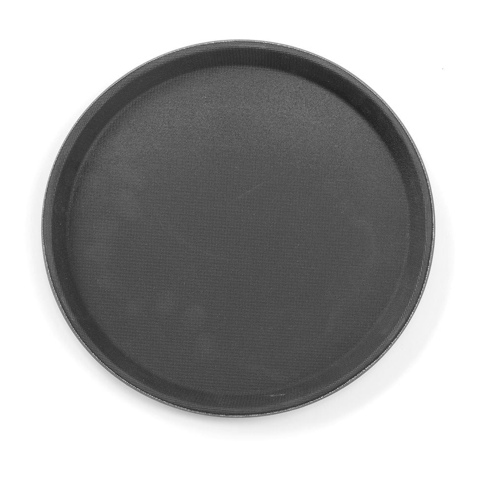 HENDI Antirutsch-Serviertablett rund – Ø 280 mm, Polypropylen HENDI