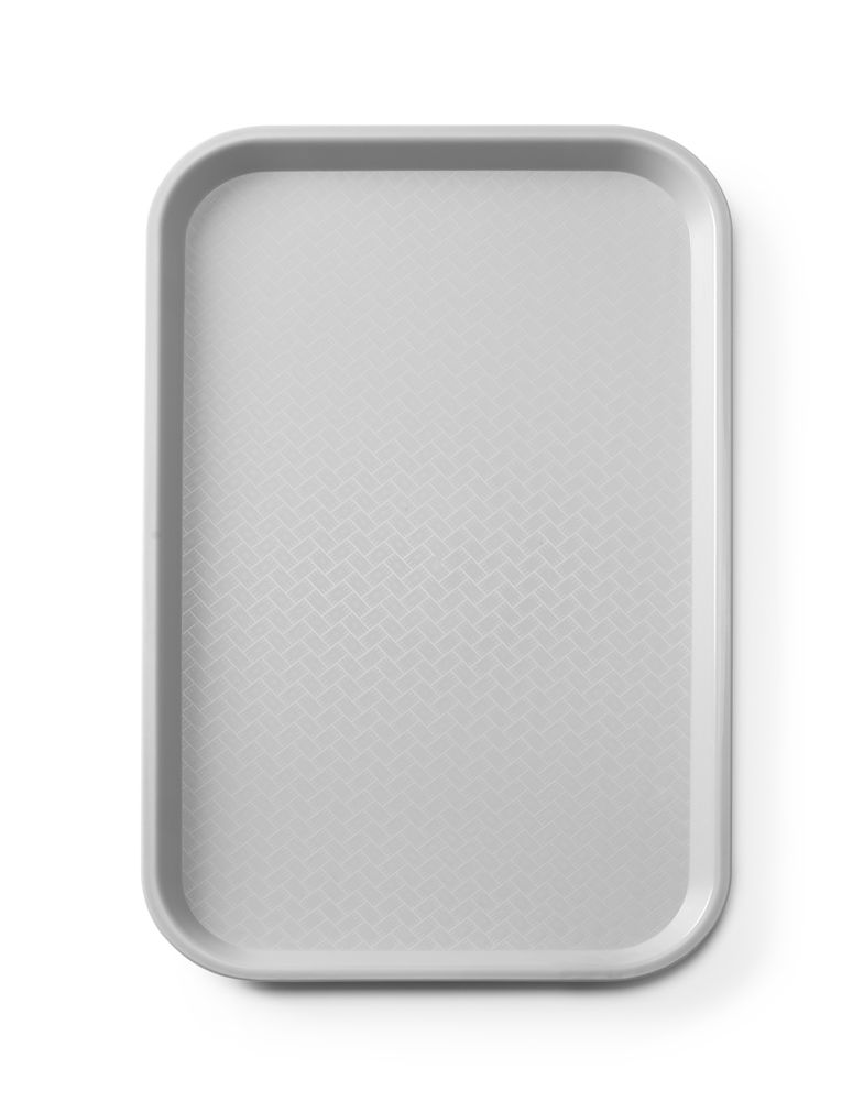 AmerBox Fast-Food-Tablett GN 1/1 – Polypropylen, Hellgrau