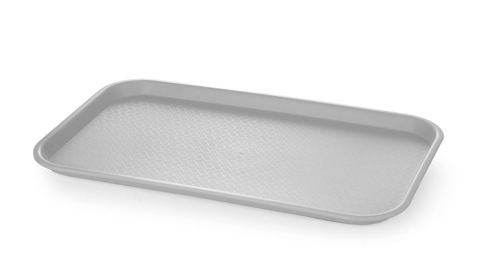 AmerBox Fast-Food-Tablett GN 1/1 – Polypropylen, Hellgrau