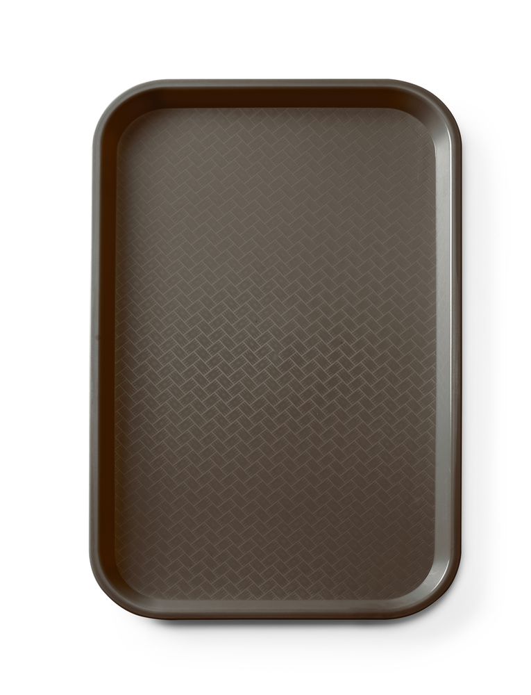 AmerBox Fast-Food-Tablett GN 1/1 – Polypropylen, Braun