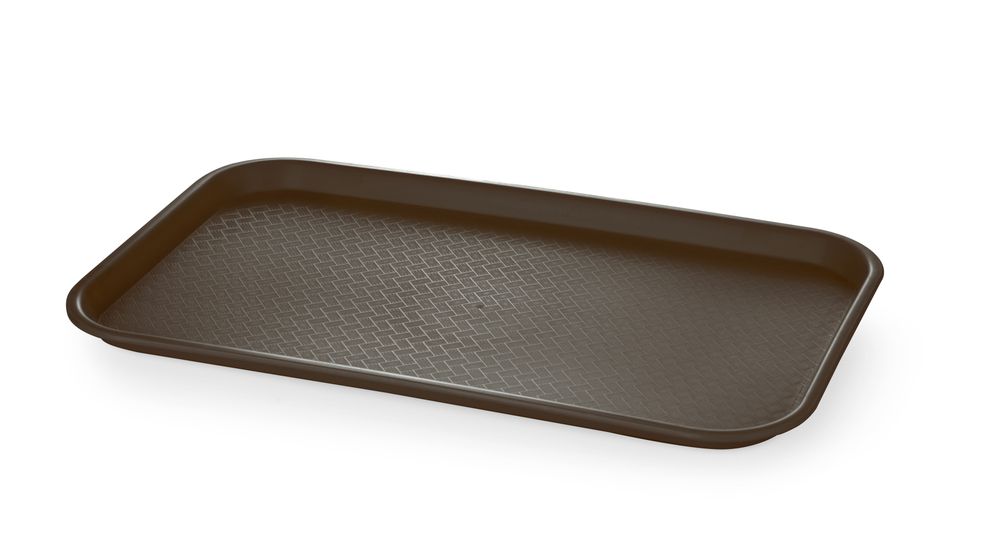 AmerBox Fast-Food-Tablett GN 1/1 – Polypropylen, Braun