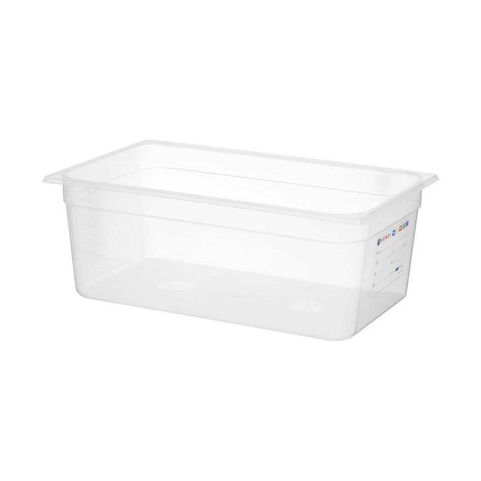HENDI Gastronorm-Behälter GN 1/1 – 21 L, transparent, HACCP HENDI