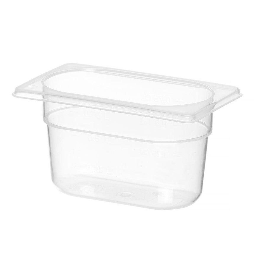 Gastronorm-Behälter 1/9, HENDI, Profi Line, 1,0, GN 1/9, 1L, Transparent, 176x108x H 100mm HENDI
