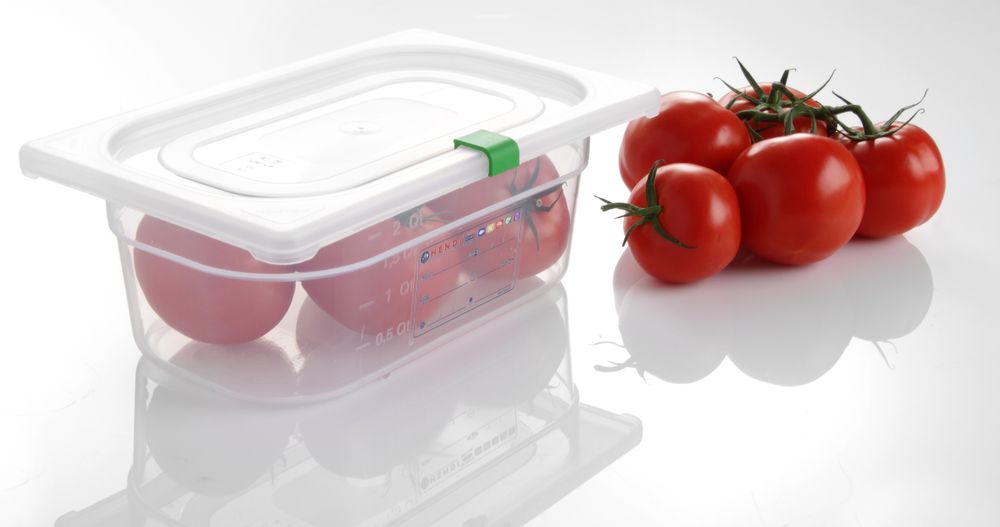 HENDI Farbcodierungsclips für HACCP-Behälter – Grün, 12 Stück