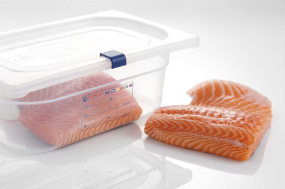 HENDI Farbcodierungsclips für HACCP-Behälter – Blau, 12 Stück