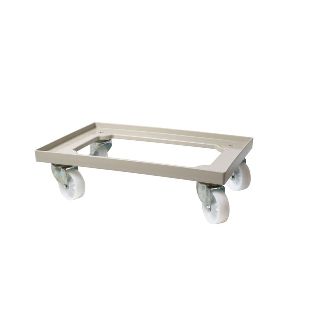 AmerBox Trolley für Pizzateigboxen 600 × 400 mm – Hellgrau