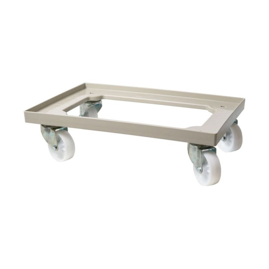 AmerBox Trolley für Pizzateigboxen 600 × 400 mm – Hellgrau