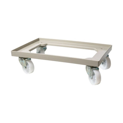 AmerBox Trolley for pizza dough boxes 600 × 400 mm – Light grey