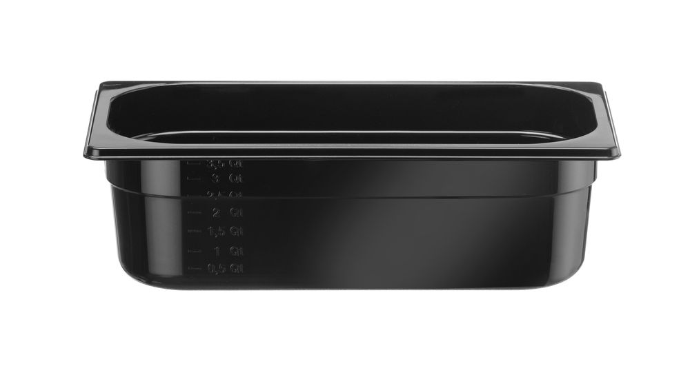 HENDI Gastronorm-Behälter COOL GN 1/3 – 3,8 l, Schwarz