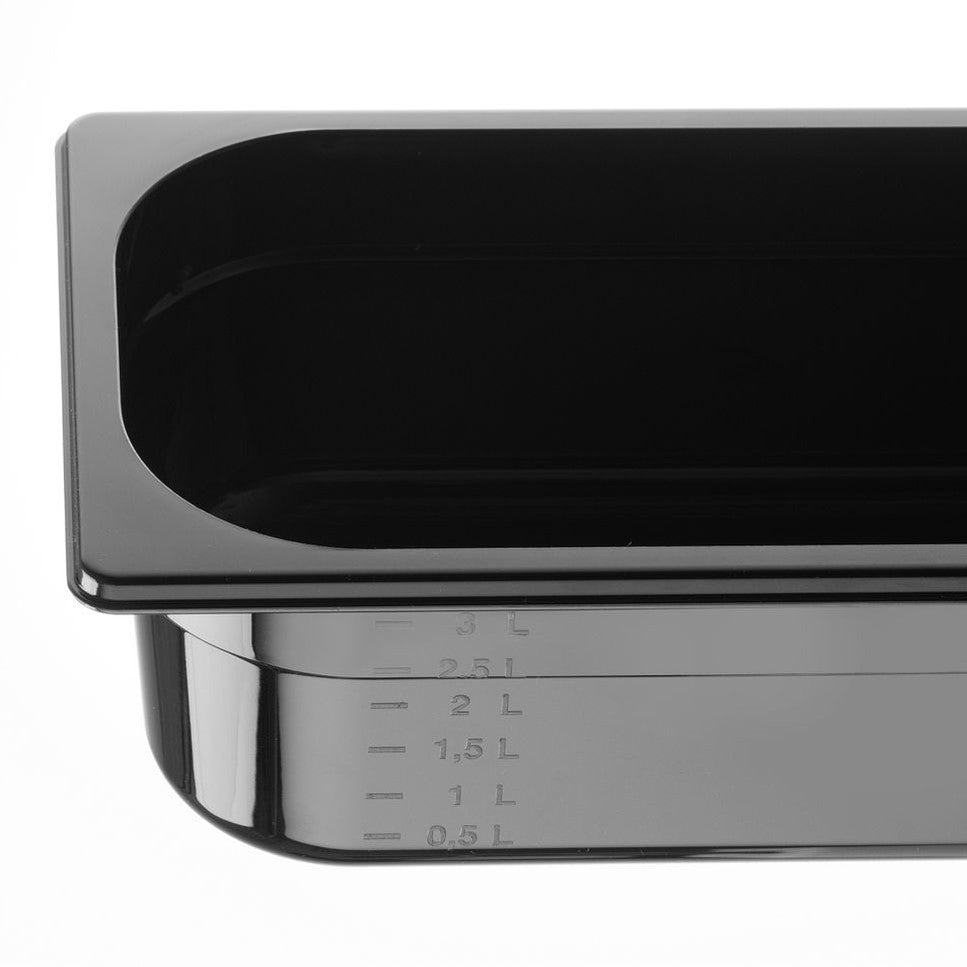 HENDI Gastronorm-Behälter COOL GN 1/3 – 3,8 l, Schwarz