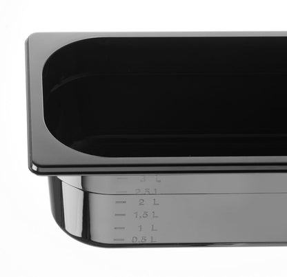 HENDI Gastronorm-Behälter COOL GN 1/3 – 3,8 l, Schwarz