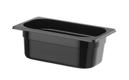HENDI Gastronorm-Behälter COOL GN 1/4 – 2,6 l, Schwarz