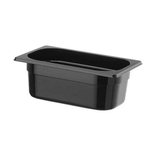 HENDI Gastronorm-Behälter COOL GN 1/4 – 2,6 l, Schwarz