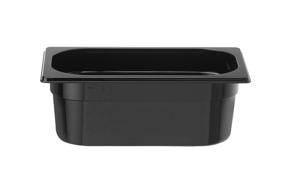 HENDI Gastronorm-Behälter COOL GN 1/4 – 2,6 l, Schwarz