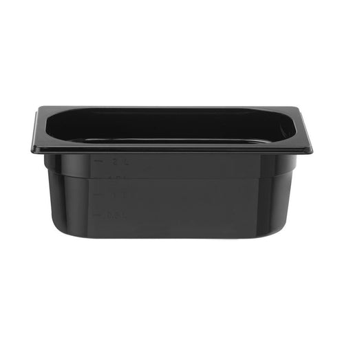 HENDI Gastronorm-Behälter COOL GN 1/4 – 2,6 l, Schwarz