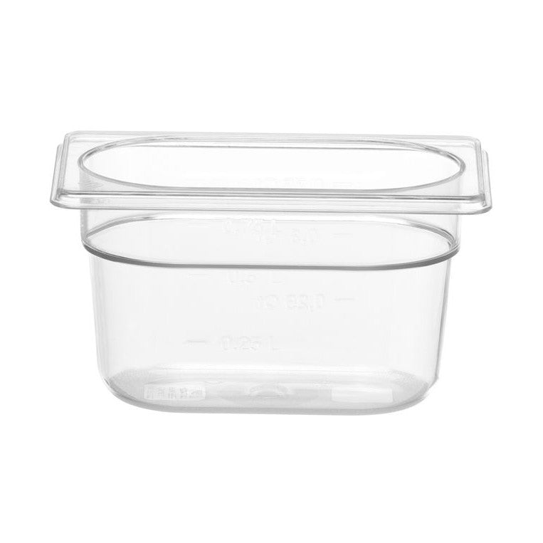 HENDI Gastronorm-Behälter COOL GN 1/9 – 0,9 l, Transparent