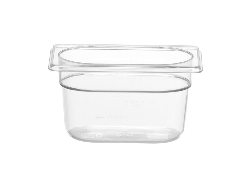 HENDI Gastronorm-Behälter COOL GN 1/9 – 0,9 l, Transparent