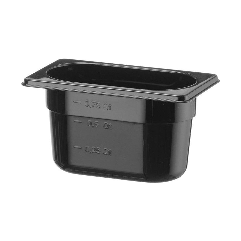 HENDI Gastronorm-Behälter COOL GN 1/9 – 0,9 l, Schwarz
