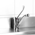 HENDI Wasserhahn mit langem Hebel – schwenkbarer Auslauf, 215 mm HENDI