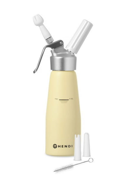 HENDI Sahnespender – 0,5 L, pastellgelb