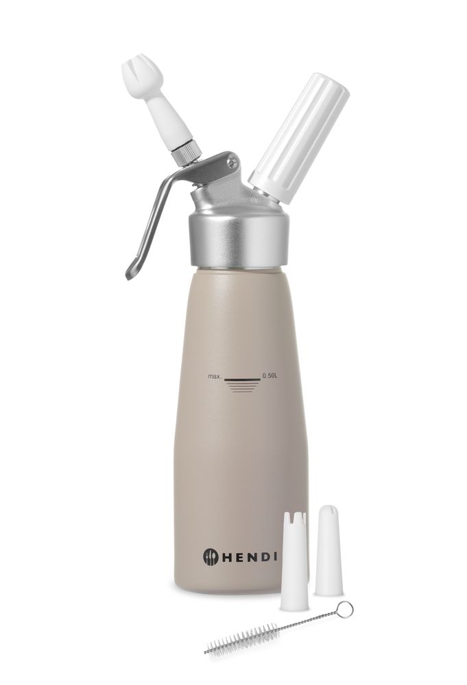 HENDI Sahnespender Kitchen Line – 0,5 L, taupe HENDI