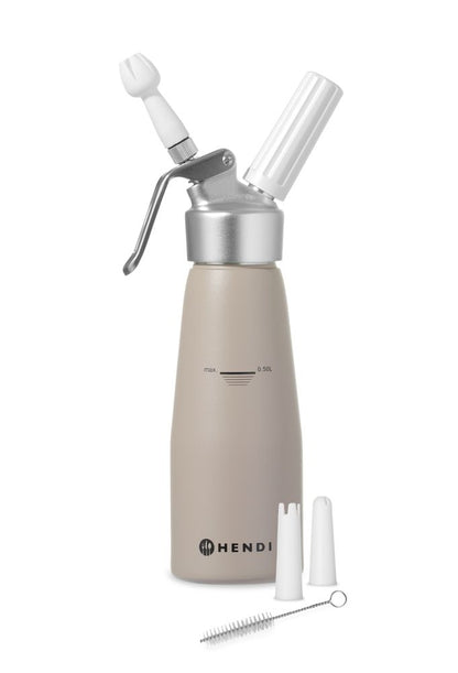 HENDI Sahnespender Kitchen Line – 0,5 L, taupe