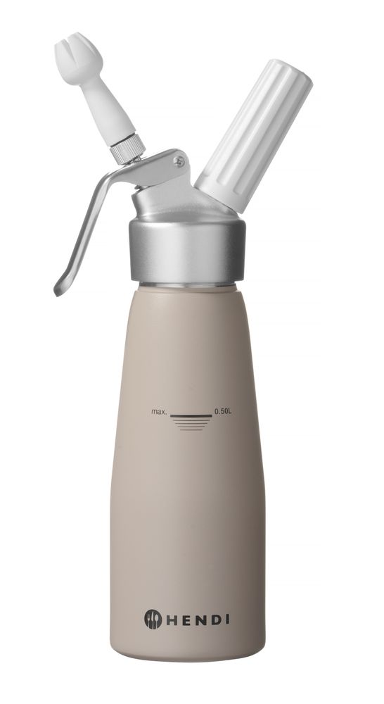 HENDI Sahnespender Kitchen Line – 0,5 L, taupe