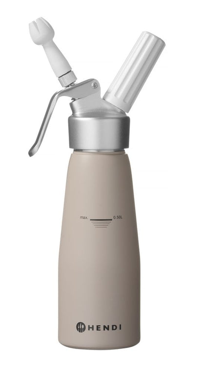 HENDI Sahnespender Kitchen Line – 0,5 L, taupe