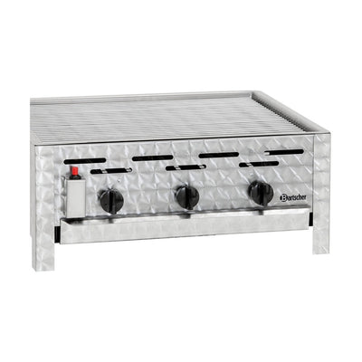 Bartscher Gas Tabletop Grill TB1100R – 3 Burners, 11 kW