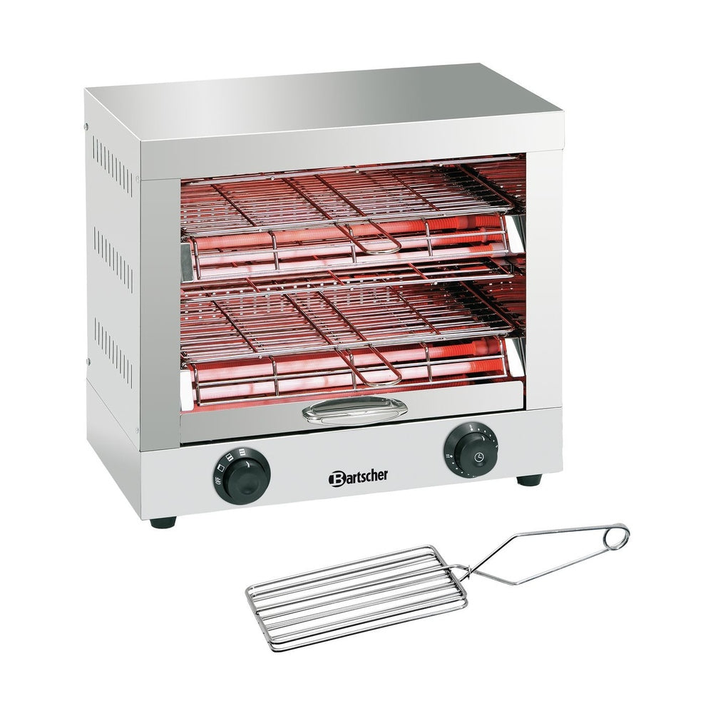 Bartscher Toast-/Überbackgerät doppelt – 3 kW, Zeitschaltuhr Bartscher