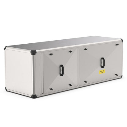 Abluftreinigungsanlage mit Vor-, Taschen & Aktivkohlefilter, 6000 m³/h 230V / 1,1kW, 2000x970x670mm Qusinox