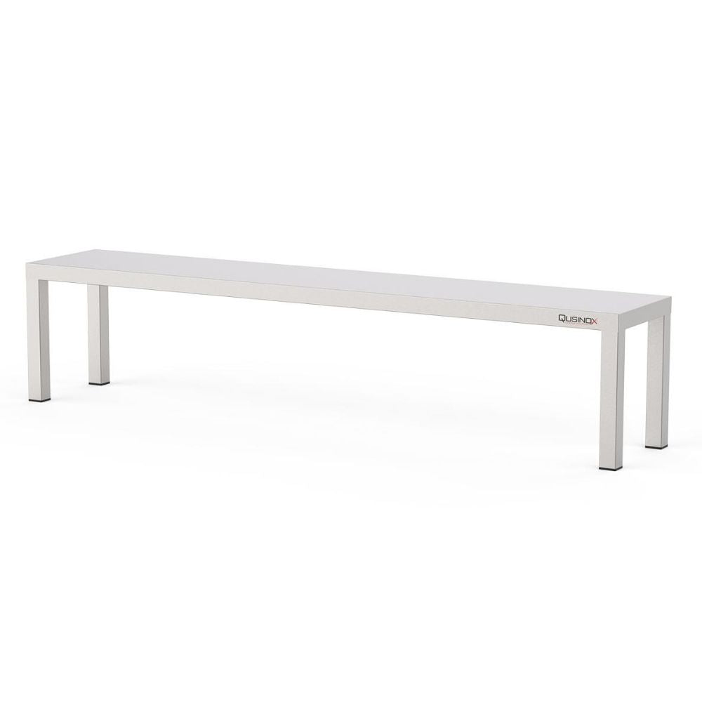 Aufsatzbord, 2000x300x350mm, mit 1 Etage Qusinox