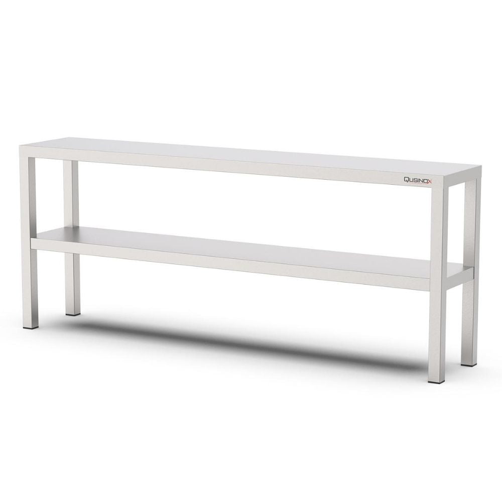 Aufsatzbord, 1800x300x650mm, mit 2 Etage Qusinox