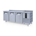 Kühltisch Edelstahl, CTS 515, mit 3 Türen & Aufkantung, iceinox, 2000x700x850mm iceinox