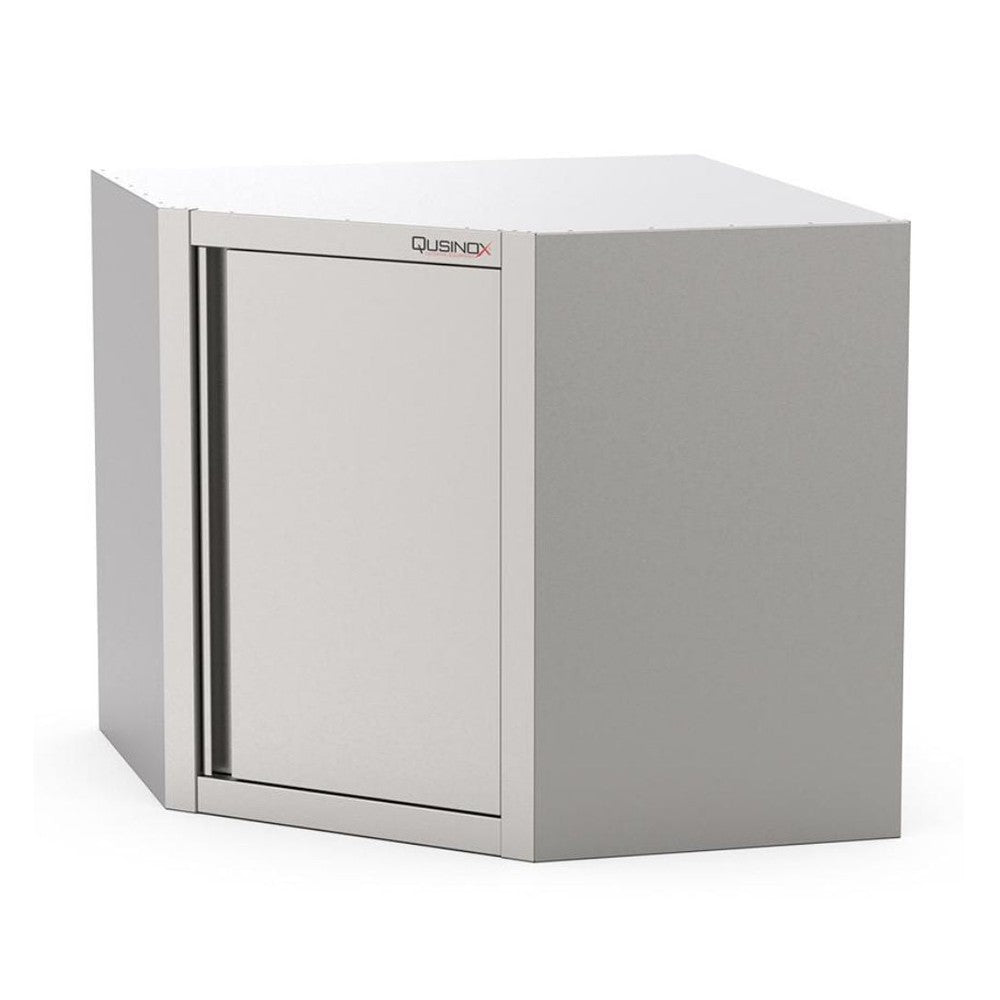Qusinox Edelstahl-Eck-Wandhängeschrank 700 × 700 × 400 × 650 mm Qusinox