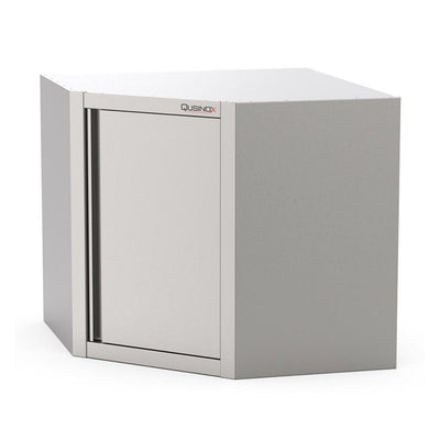 Qusinox Stainless Steel Corner Wall Cabinet 700 × 700 × 400 × 650 mm