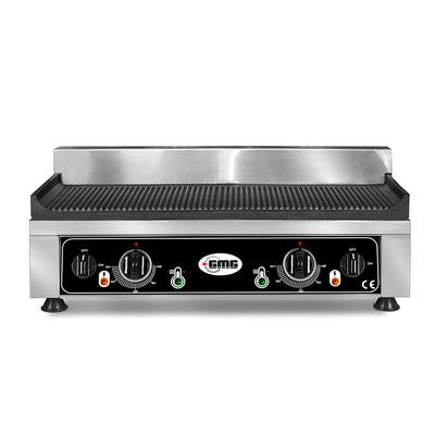 GMG Grill Plate GP5530E Ribbed – 2 Heating Zones, Cast Iron