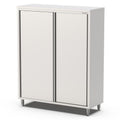 Edelstahl Hochschrank, 1000x600x2000mm, mit Schiebetüren Qusinox