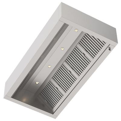 Qusinox Induction Canopy Hood 2000 × 1300 mm – 3 Filters, LED