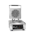 GMG - Waffeleisen Amore-S - 1x Ø 16cm - 50° bis 300°C - Feste Backplatte aus Gusseisen - Umlaufende Fettfangrinne - Gehäuse Edelstahl GMG