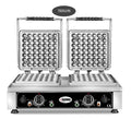 GMG - Waffeleisen Lokmia-S - 1x Ø 49 x 3cm x 1,4cm / 2,8cm - 50° bis 300°C Feste Backplatte aus Gusseisen - Fettfangrinne GMG