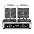GMG - Waffeleisen Ti amo - 8x 13,2 x 12,5 x 2,8cm - 50° bis 300°C Feste Backplatte aus Gusseisen - Gehäuse Edelstahl GMG