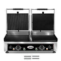 GMG - Doppel-Kontaktgrill - ▲ Gerillt/Glatt ▼ Gerillt/Glatt - mit Grillplatten aus Gusseisen, Temperaturregelung 50° - 300° C GMG