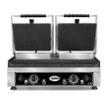GMG - Doppel-Kontaktgrill - ▲ & ▼ Gerillt - mit Grillplatten aus Gusseisen, Fettauffangschale und Temperaturregelung 50° - 300° C GMG