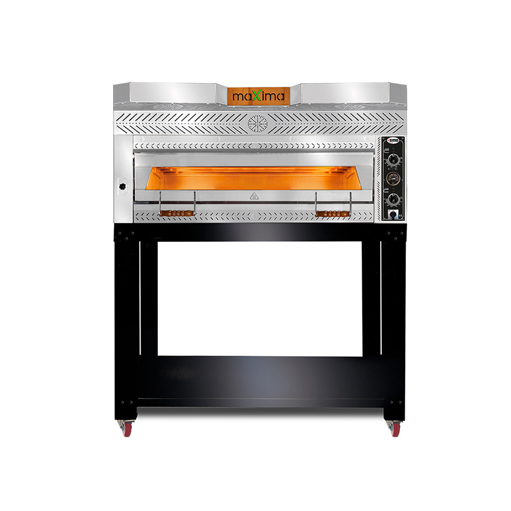 GMG - Pizzaofen - 9x Ø 35cm | 12 kW 400V | Stapelbar - Vollständig aus Schamottstein - 1 Backkammer GMG