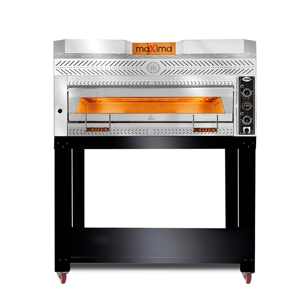 GMG - Pizzaofen - 6x Ø 35cm | 8 kW 400V | Stapelbar - mit Schamottsteinboden - 1 Backkammer GMG
