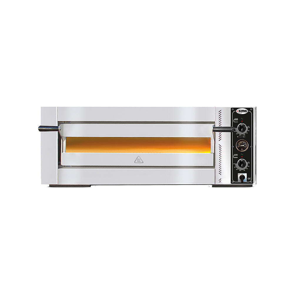 GMG - Pizzaofen PE44 E - elektrisch - 4x Ø30cm | 5kW | 400V - Edelstahl 1 Backkammer GMG