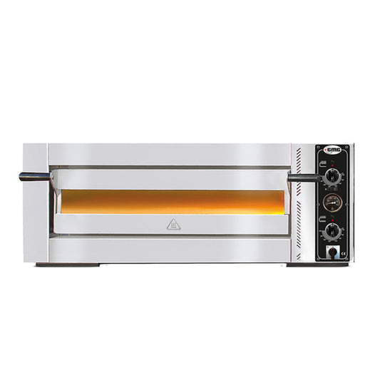 GMG - Pizzaofen PE66 E - elektrisch - 6x Ø30cm | 6kW | 400V - Edelstahl 1 Backkammer GMG