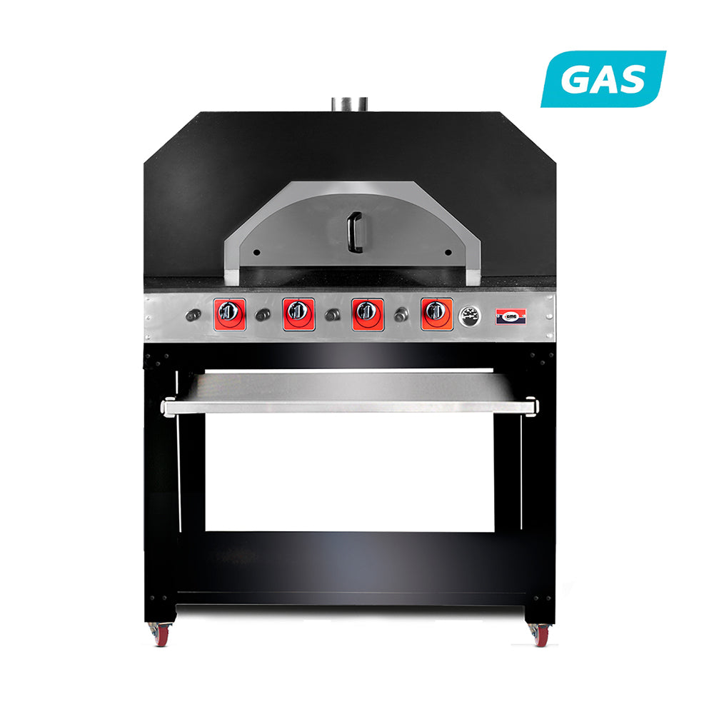 GMG - Gas-Pizzaofen - 9x Ø 30cm | 34 kW | GAS - Schamottsteinboden - 1 Backkammer GMG